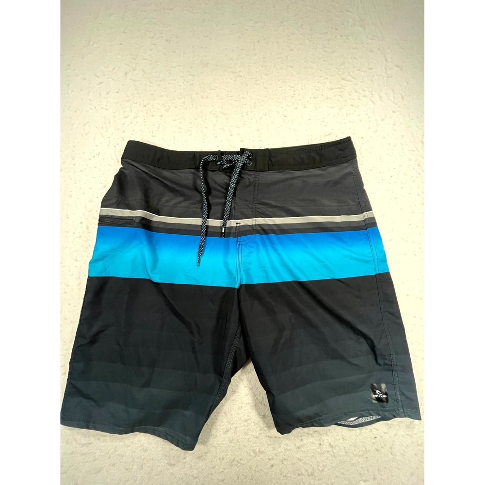 Rip Curl Mirage Daybreaker Swim Boardshorts Mens 36 Blue Black Ultimate Stretch